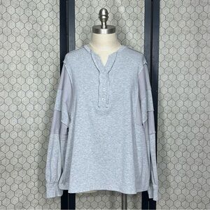 Lady E Women’s Gray Henley Shirt